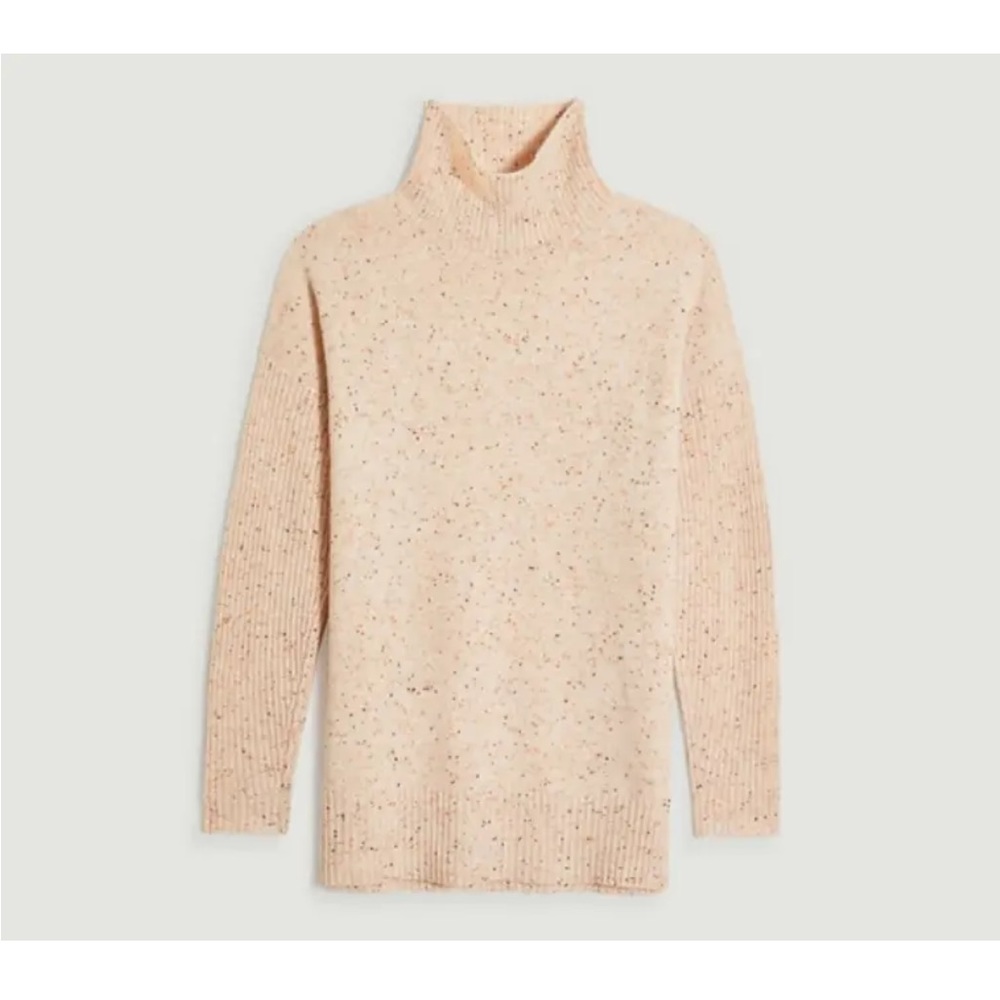 NWT Ann Taylor Cashmere Speckled Turtleneck